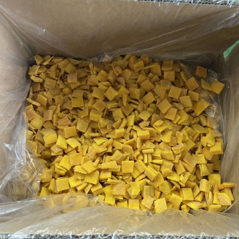 芒果丁芒果粒20×20mm箱装10㎏原料批发