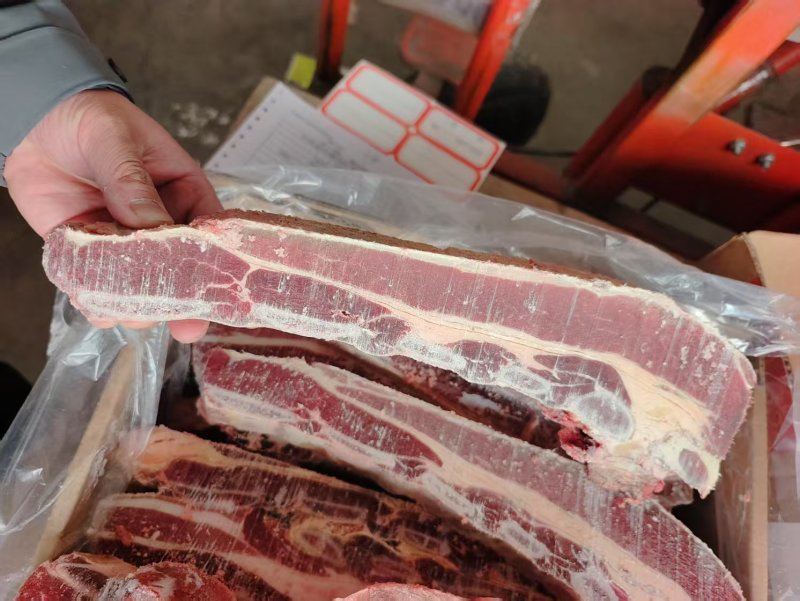 新到品名：牛肋排条规格：抄码约40斤抄码