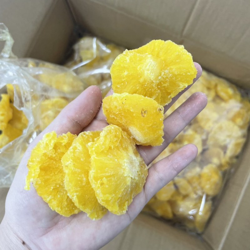 电商菠萝干中小片电商价箱装10㎏/件，可接散货