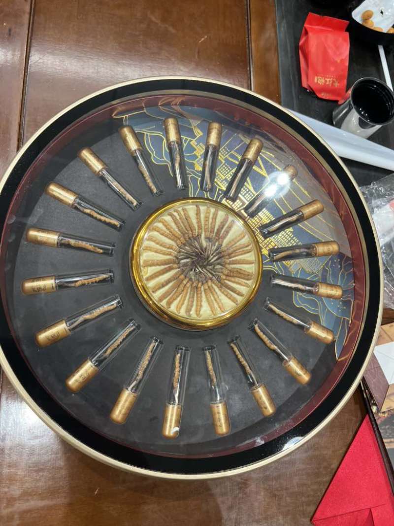 正宗玉树虫草，低预算超值圆盘礼盒装，高端上档次，送礼送健康