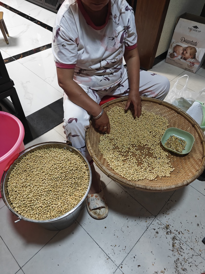 自家种的黄豆黑豆