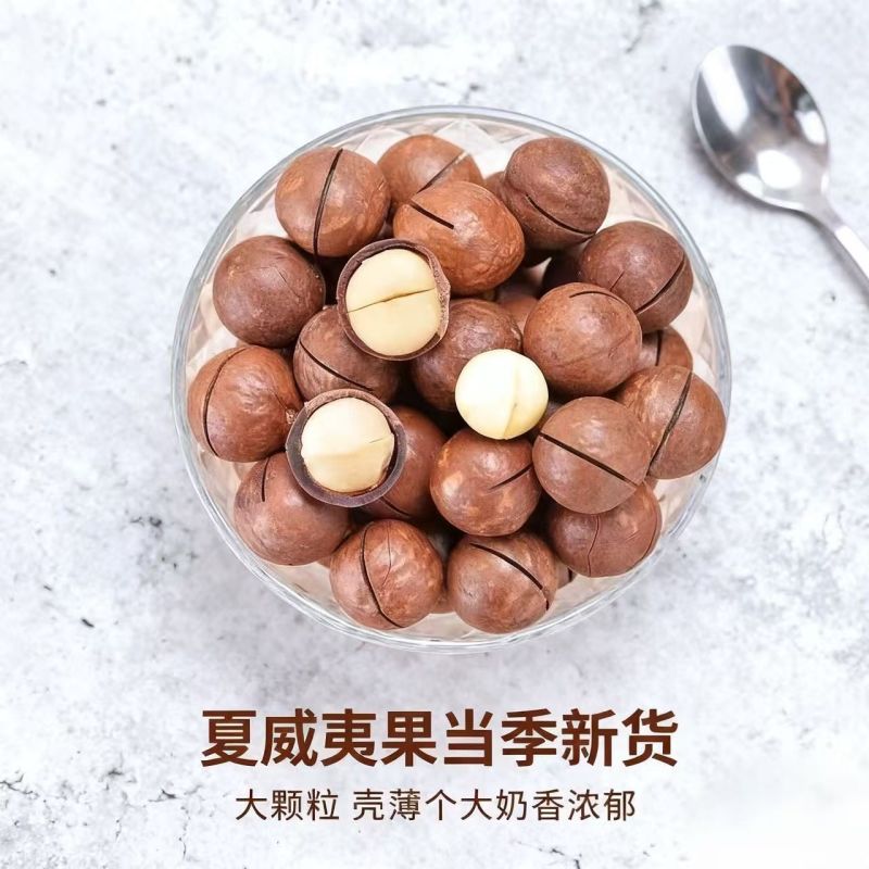 净重新货夏威夷果大果袋装奶油味薄皮坚果炒货休闲送开壳器