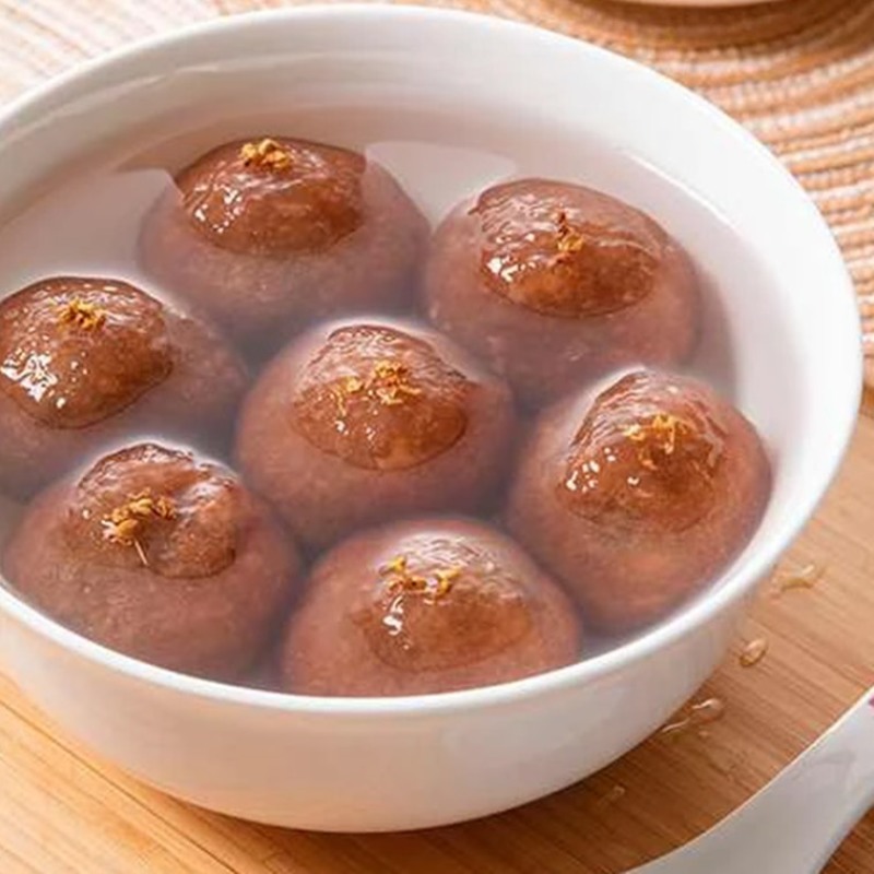 盐城特产纯手工藕粉汤圆低糖甜味芝麻核桃红豆桂花