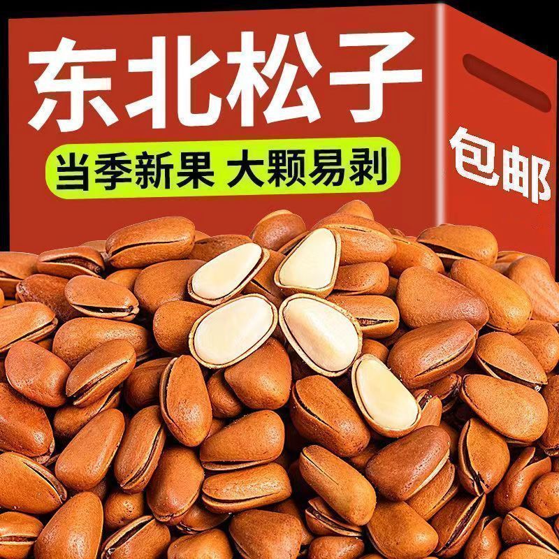 东北开口松.子易剥休闲零食大颗粒各大电商一件代发（批量拿货）