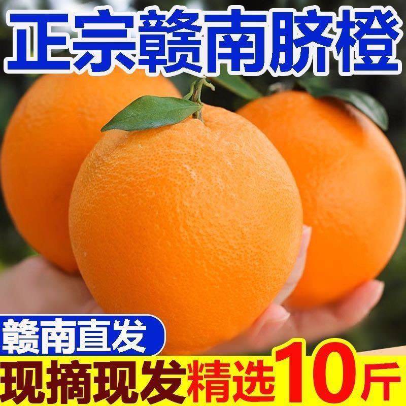 正宗江西赣南信丰脐橙不打蜡不催熟整箱批发橘子新鲜10斤装精品