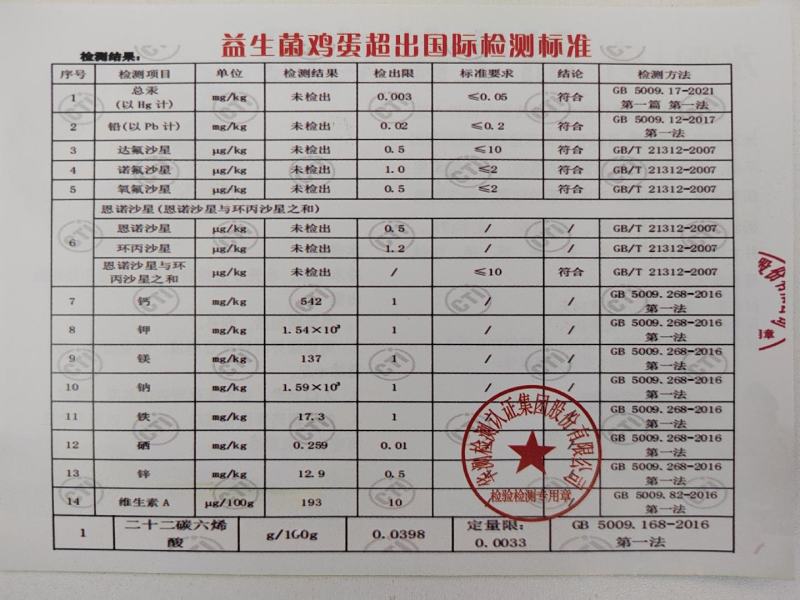 益生菌鸡蛋