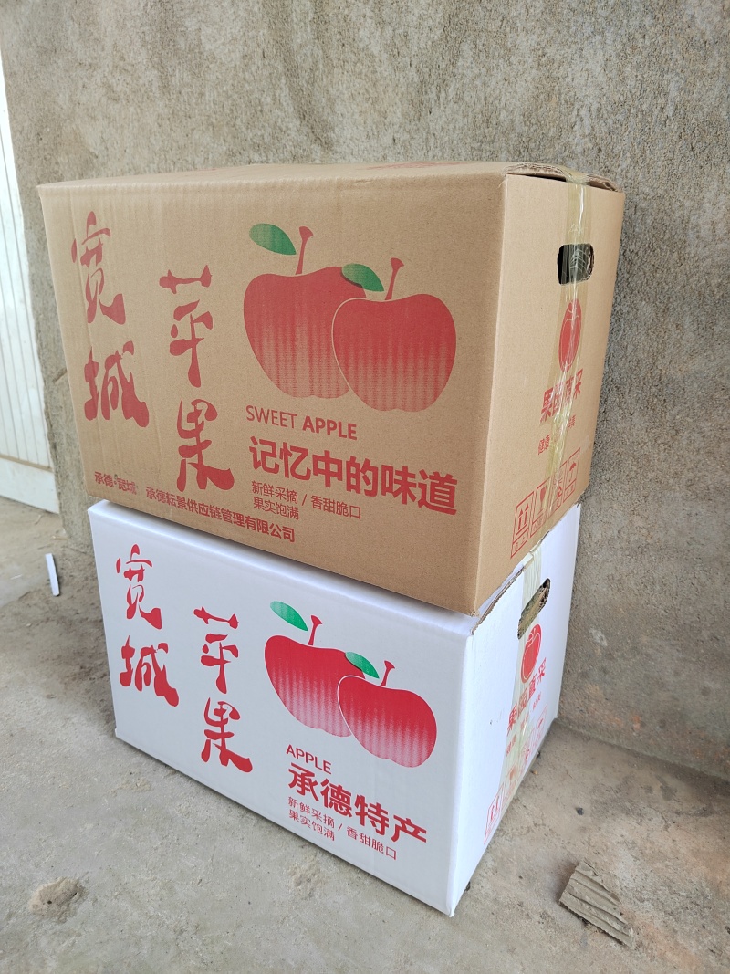 河北宽城苹果脆甜红富士当季时令水果礼盒承德产地直