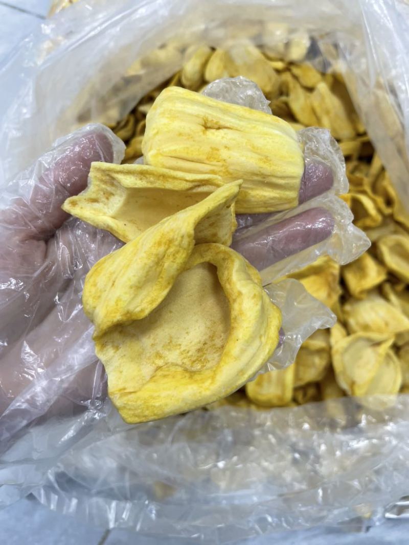 A菠萝蜜干大片脆甜菠萝蜜脆片现货厂家直销原料批发7㎏箱装
