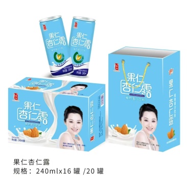 果仁杏仁露一箱16罐装厂家发货
