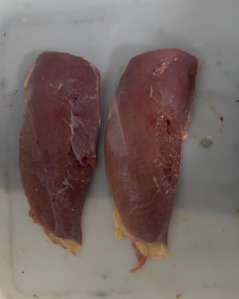 精品鸭胸肉鸭大胸精修去皮单个250g左右
