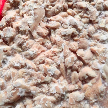 带一点皮的鸡胸碎肉没有骨头山东发货价格便宜