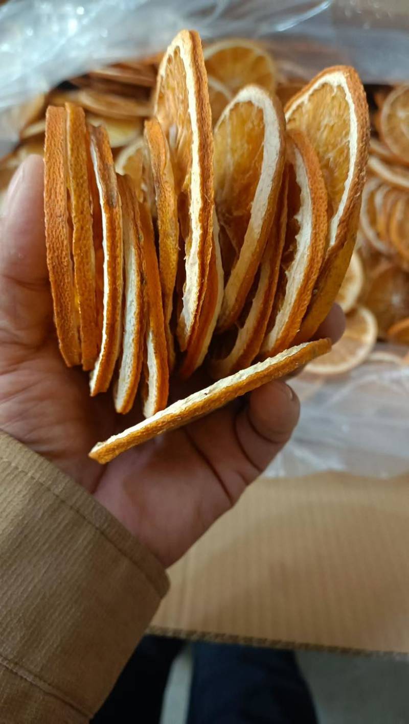 橙子片水果茶花茶饮料水果干橙子干片大量批发24斤纸箱装一件
