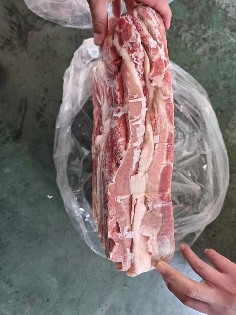 去皮五花肉条，4吨，25年，