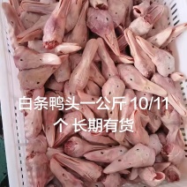 白条鸭头一公斤10/11个长期有货