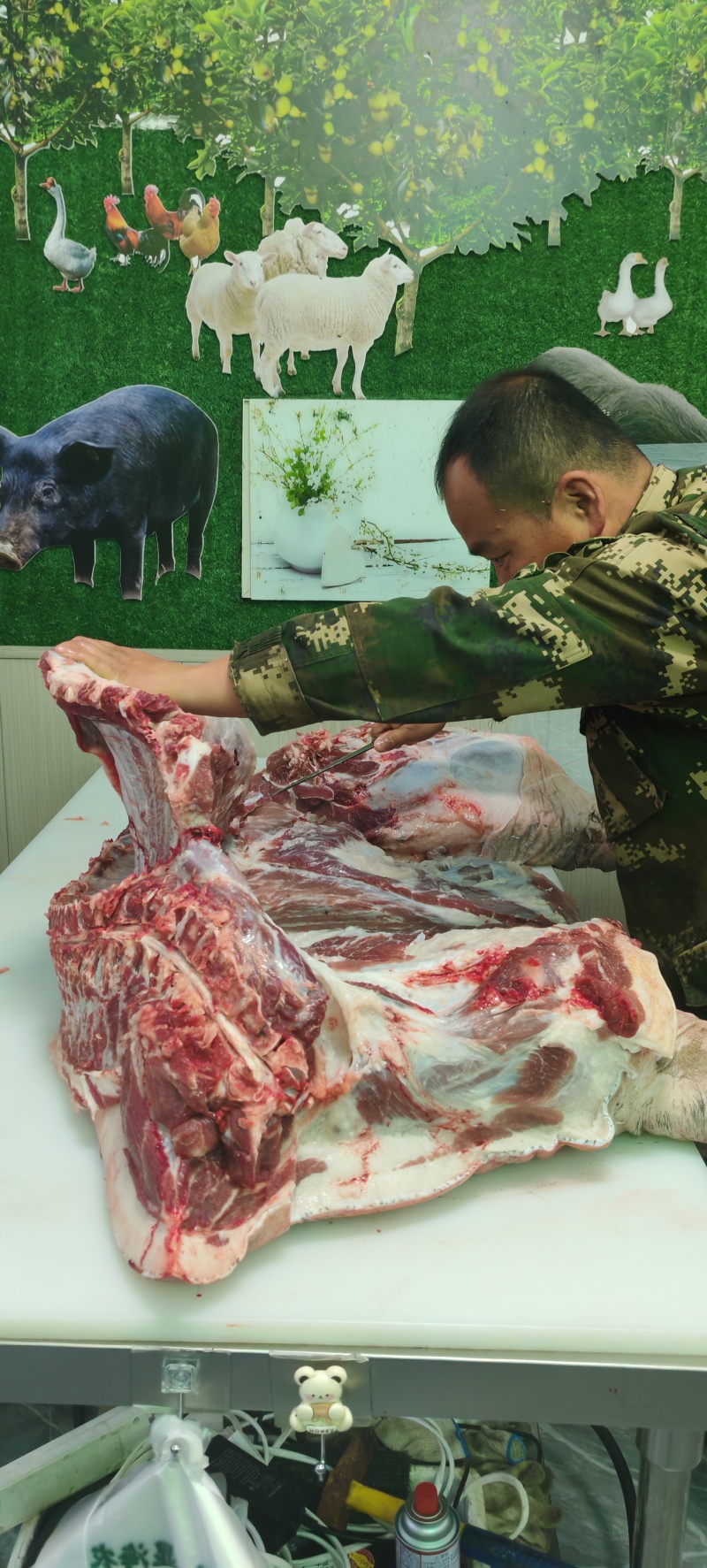 自己家农场笨养富硒猪肉