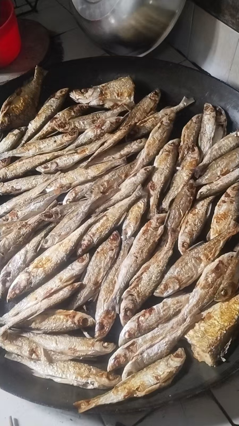河鱼柴火煎鱼干炸鱼仔