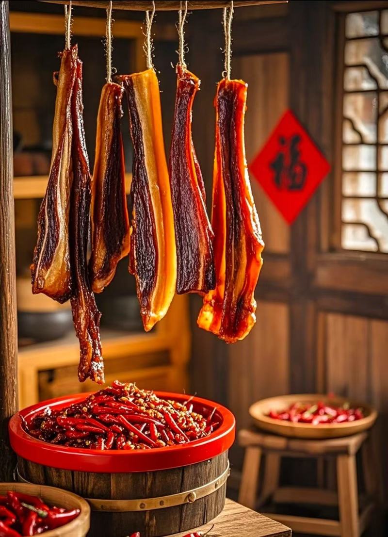 腊炕头川渝味腊肉，香肠