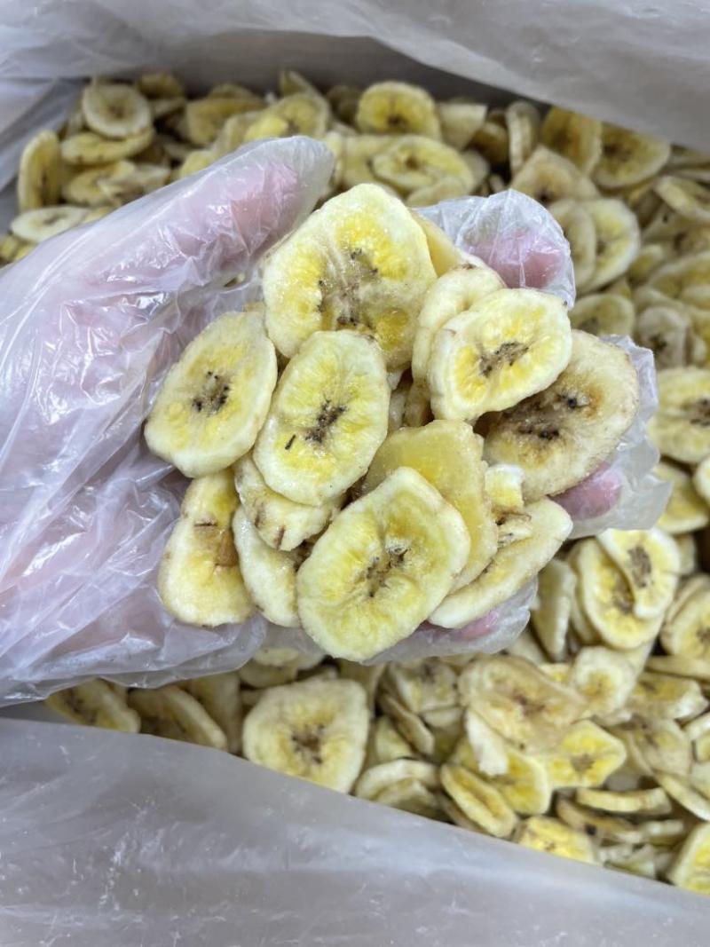 菲律宾进口香蕉干清甜脆口香蕉片酥脆爽口10斤装箱装