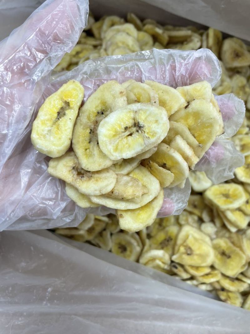 香蕉片香甜酥脆菲律宾进口香蕉干原料箱装5公斤装