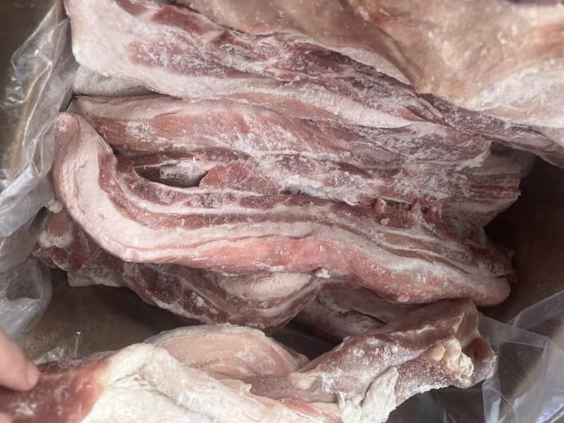 带皮五花肉条新货20吨