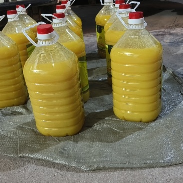 花生油。农户鲜榨，一级油品