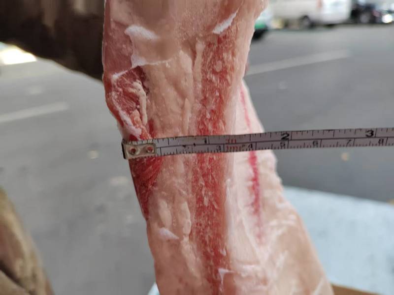 带皮五花肉条新货箱装10公斤全国一件起发量大可议价