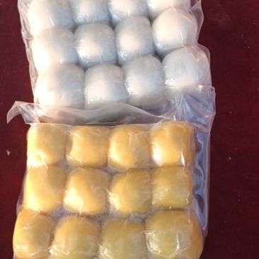纯手工粘豆包