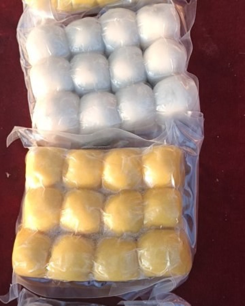 纯手工粘豆包