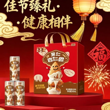 果仁杏仁露植物蛋白饮品一箱16罐厂家批发