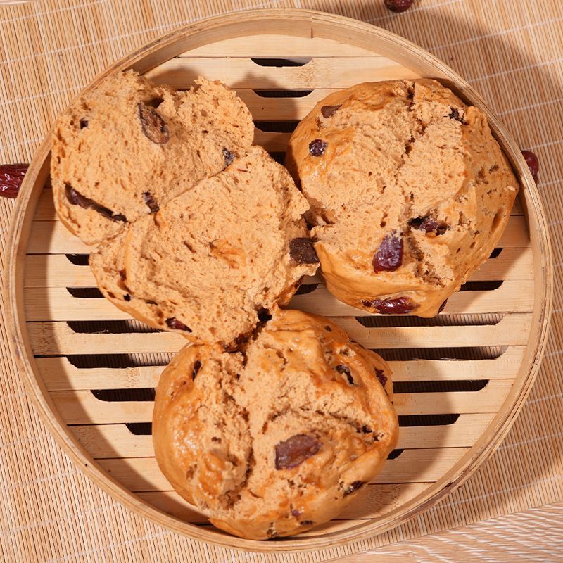 老面馒头呛面千层馒头批发红枣开花馒头三合面锅贴烧饼厂家直销