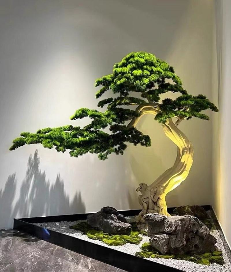 金银花树，爬架摆件仿真造景