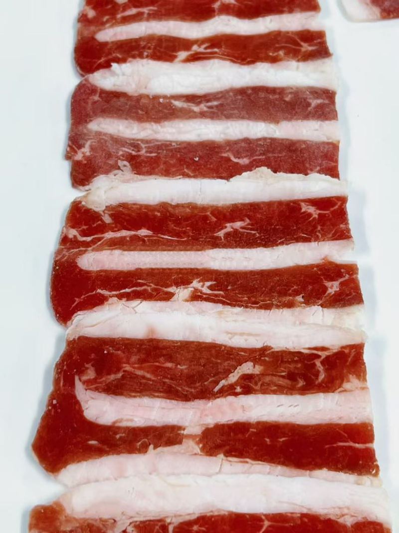 美式小肥牛纯干不调理肥牛卷牛肉方砖肥牛方砖涮锅食材