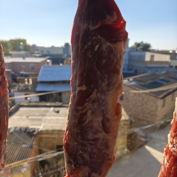 云南土特产毛驴干巴，全国**腌制毛驴干巴的非遗传承人