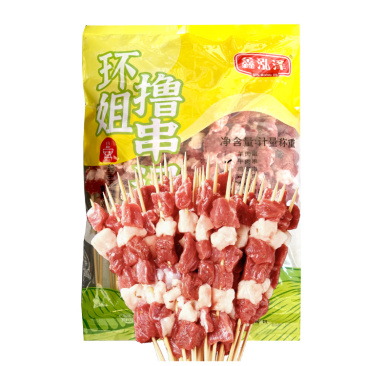 鑫泓泽牛肉串（绿箱）20g*30支*10包