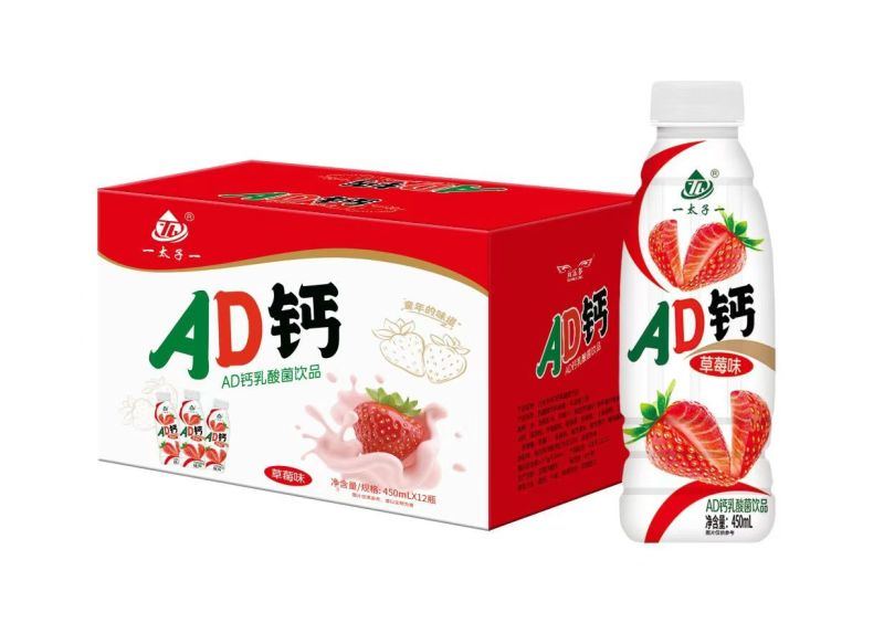 AD钙乳酸菌饮品450mL*12瓶厂家批发