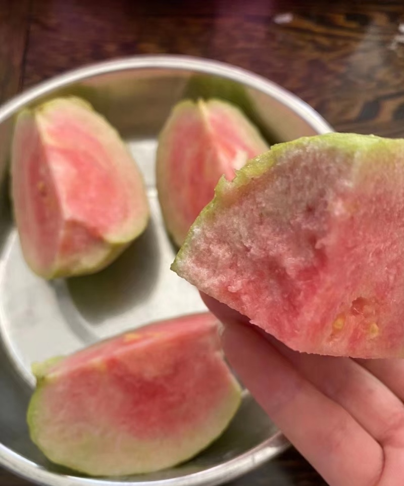 红宝石番石榴苗/树苗）红肉品种，爽脆清甜，就像吃哈密瓜一样