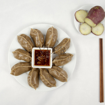 白薯干饺子面