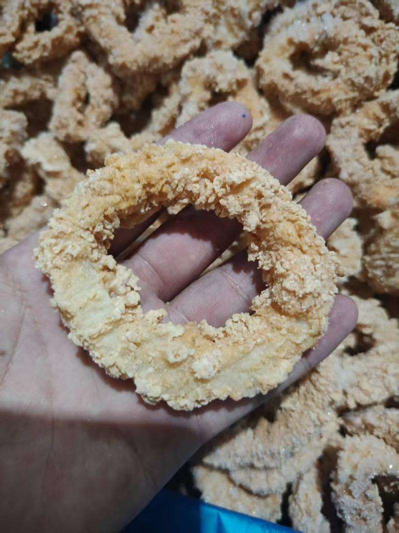 裹粉鱿鱼圈二十斤一件