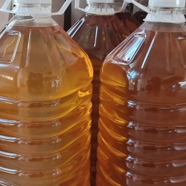 自家榨野生山茶油，纯茶籽油，物理压榨，桶装未拆封，油质清