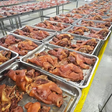 欢迎电话咨询厂家直销正规货源新鲜猪头肉**抢购