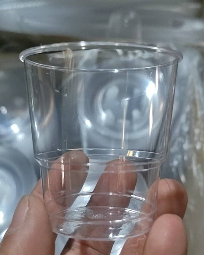 一次性水晶餐具五件套（十套）厂家直发适用于家庭聚会喜庆宴请