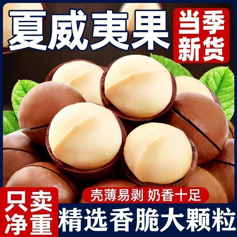 新货夏威夷果大颗粒奶香味支持电商一件代发批量拿货。