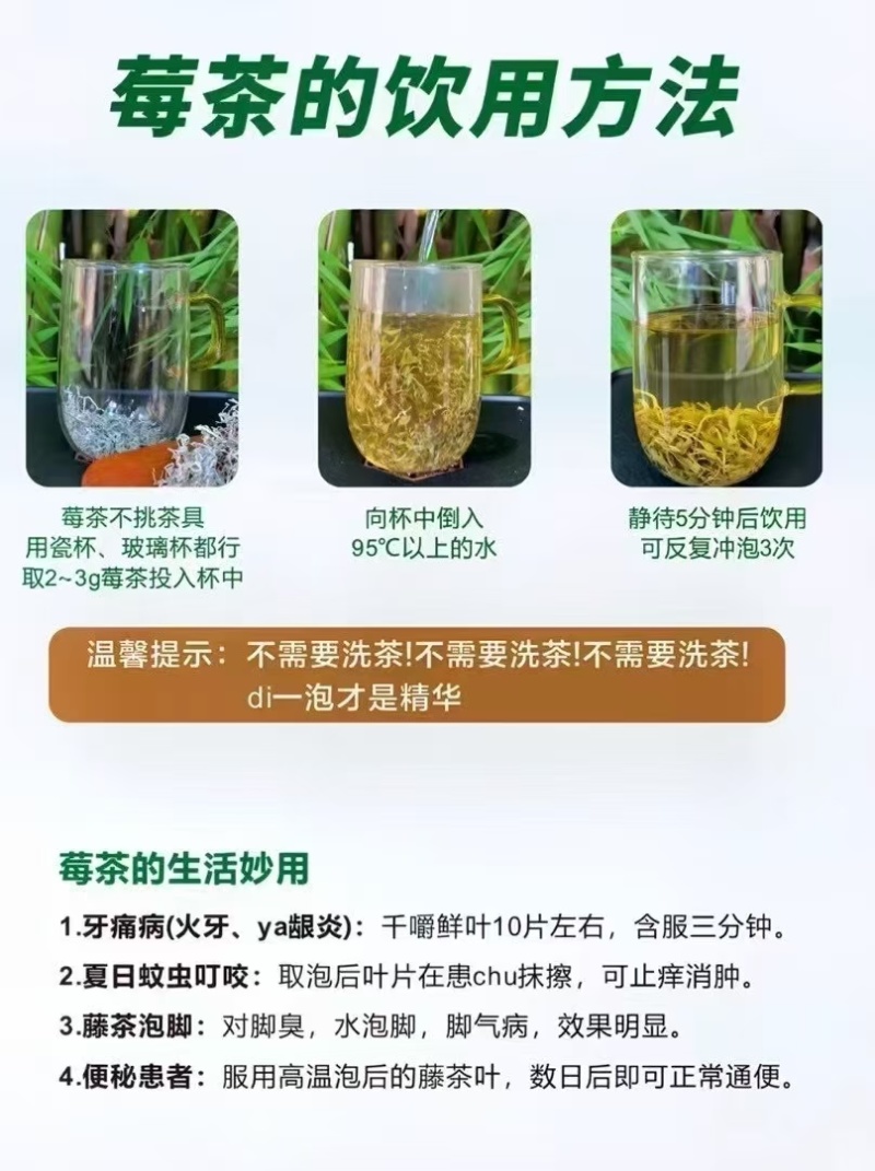 张家界茅沿莓茶