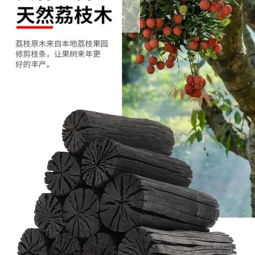 广西正宗荔枝木炭