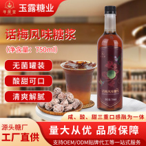话梅风味糖浆支持OEM/ODM贴牌代工等一站式服务