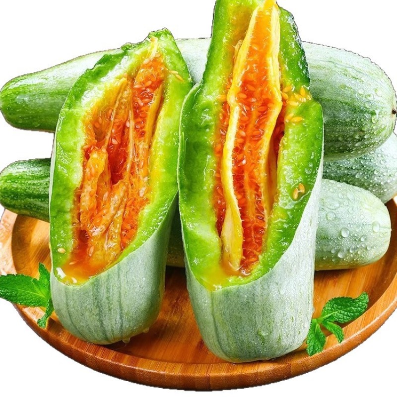 山东羊角蜜甜瓜新鲜当季水果脆甜小香瓜带箱5斤装