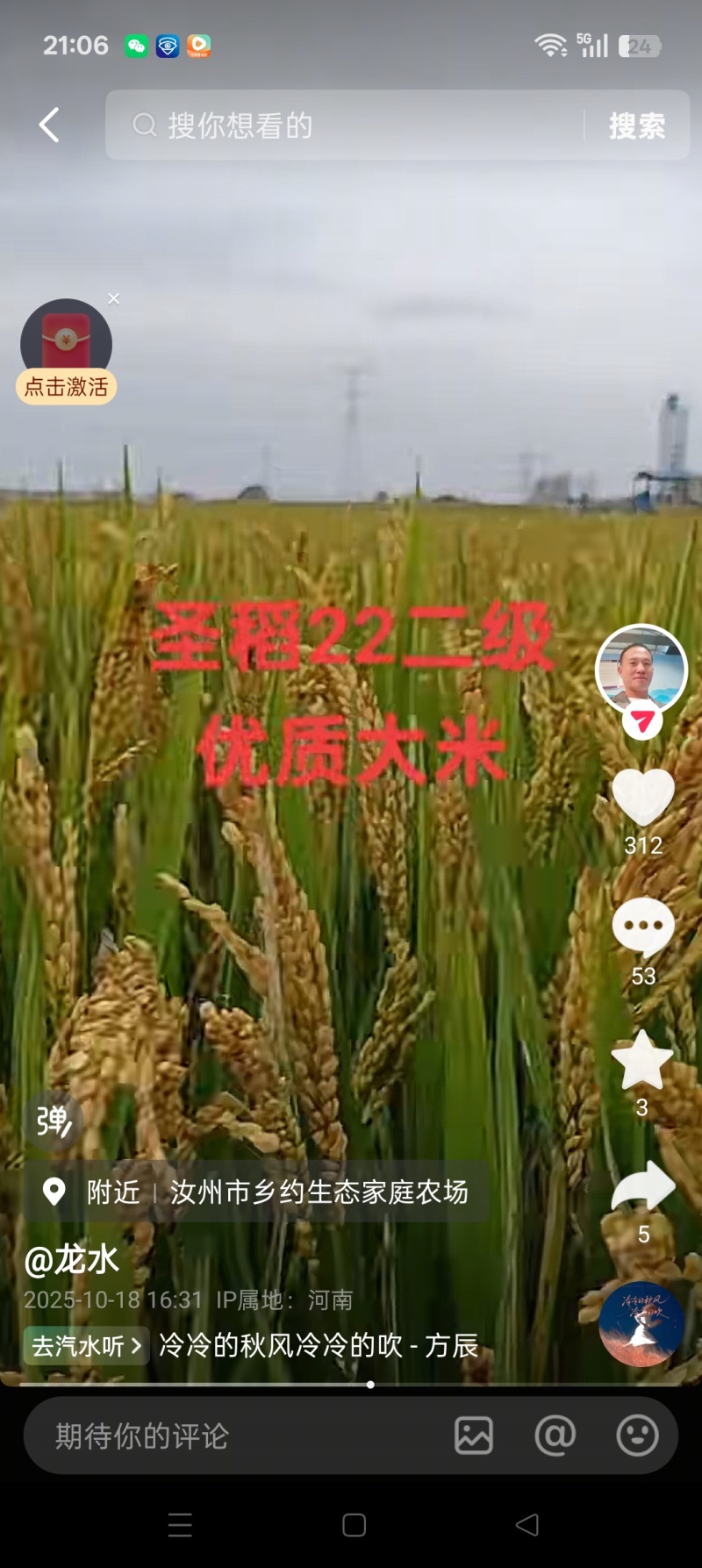 河南平顶山农家米