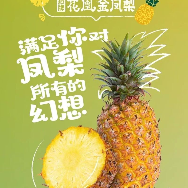 爆甜正宗海南凤梨新鲜水果应季芒果凤梨手撕香水凤梨大果无眼特大