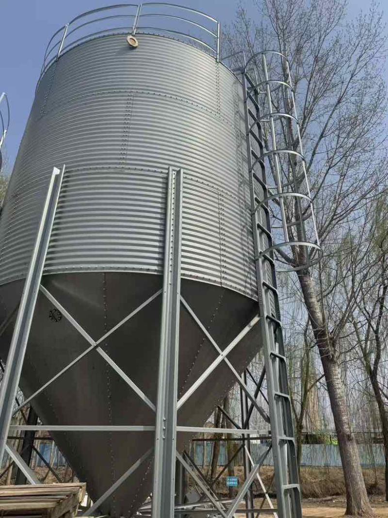 80吨料塔首钢275g热镀锌板材，直径四米六，高度十米二