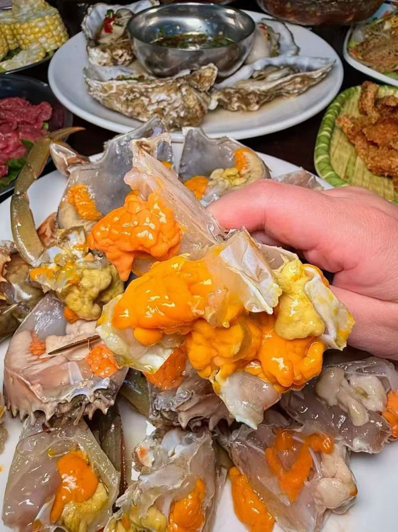 红膏蟹，乐清市本地蟹，雁荡山水养殖，味道鲜美，带扣没有绳子